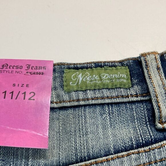 NWT Ruffle 11 Camo/Denim Y2K Mini Skirt - Picture 10 of 12